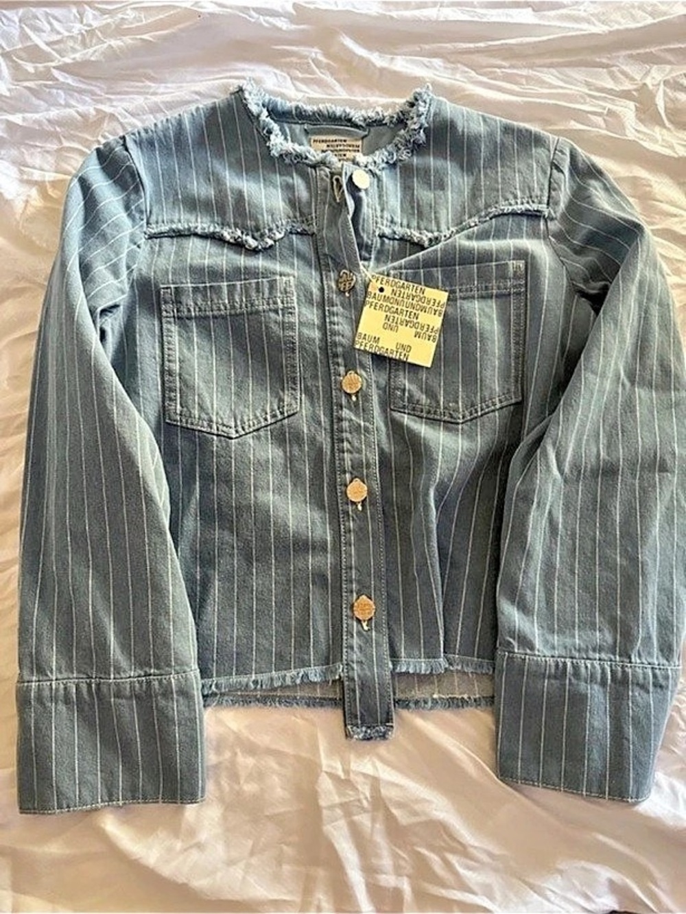Baum und Pferdgarten Brina Jacket Blue Striped Denim